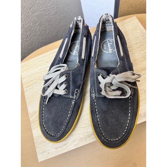 Clarks Men’s Suede Boat Shoes - Size 8.5 - Picture 4 of 8